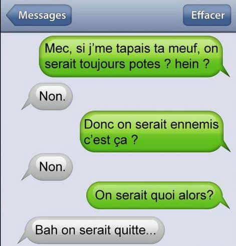 Comment faire rire un homme par SMS?